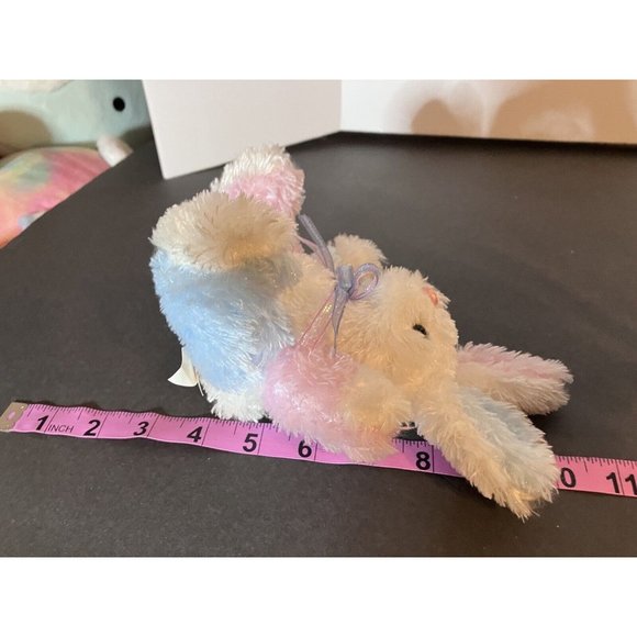 Dan Dee Collector's Choice Bunny Rabbit Plush BABY SMALL 7" pastel color block - Picture 6 of 9
